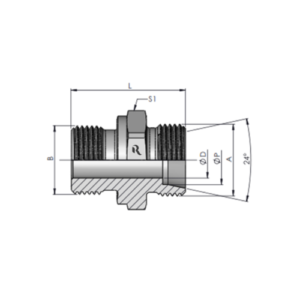 GE-M-S Parallel Male Stud