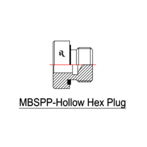 RJ9522-H00-O - MBSPP-HOLLOW HEX PLUG