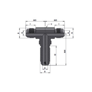 RJ2703-00-00-00 Series	 MJ-MJ-MJ BULKHEAD TEE