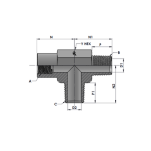 RJ5603-00-00-00 Series MP-FP-MP  TEE
