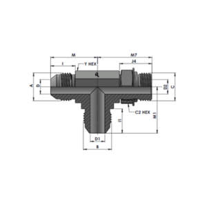 RJ6804-00-00-00 Series MJ-MAORB-MJ RUN TEE