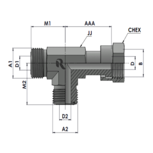 RJFS6602-00-00 Series MFS-FFSS-MFS Run Tee